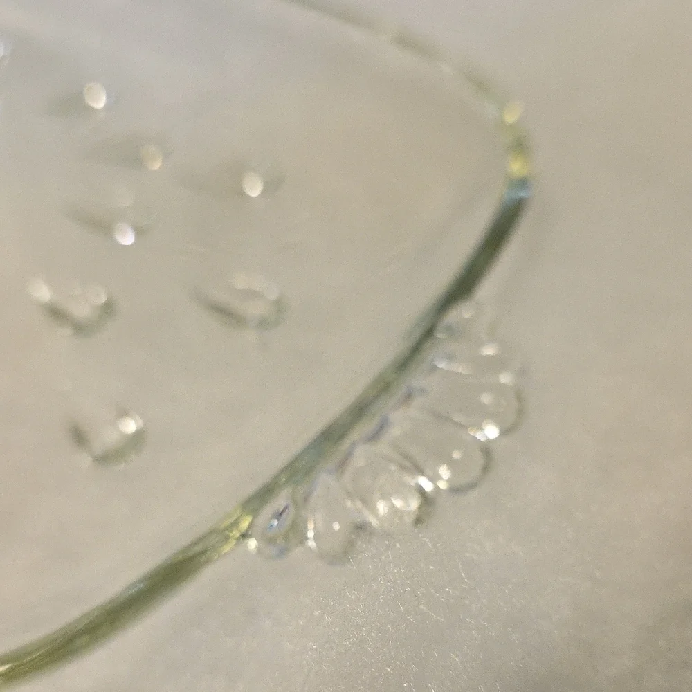 Antique Teardrop Glass Tray For Dining Or Vanity - Picture 4 of 11